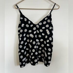 Socialite Black Daisy Camisole Cottagecore  summer XS